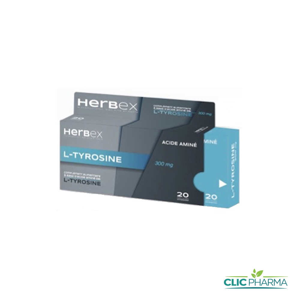 HERBEX L-TYROSINE 300MG GELULES B20
