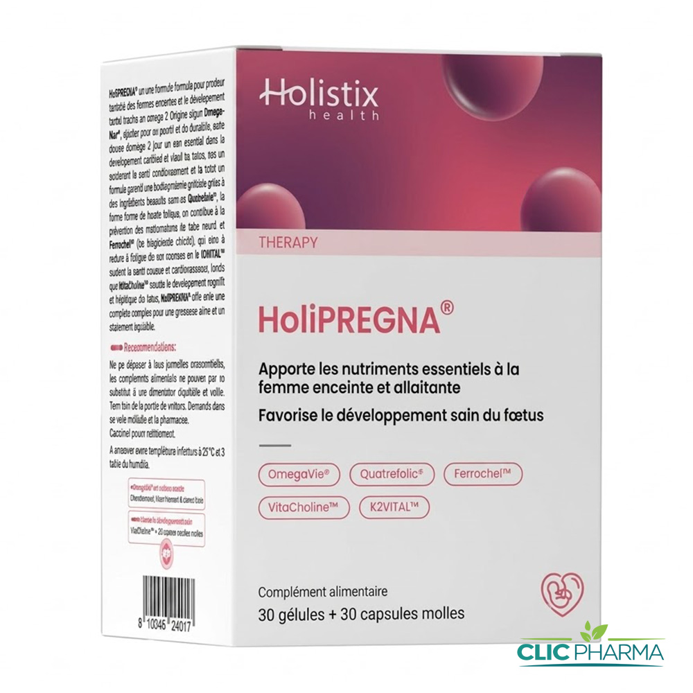HOLISTIX HOLIPREGNA 30 GELULES + 30 CAPSULES MOLLES