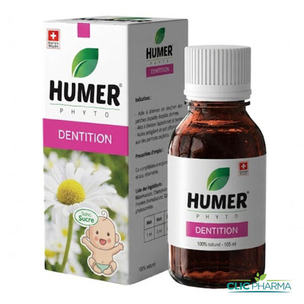 HUMER PHYTO DENTITION SIROP SANS SUCRE 125ML