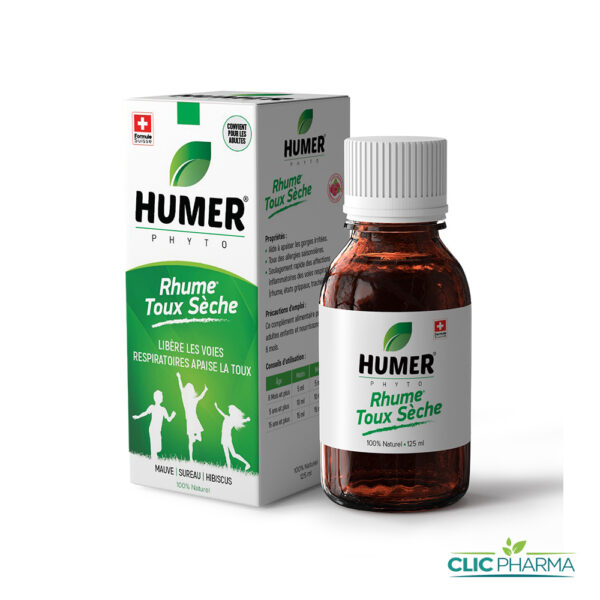 HUMER PHYTO RHUME TOUX SÈCHE SIROP 125ML