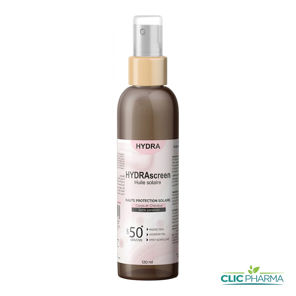 HYDRASCREEN HUILE SOLAIRE SPF50+ CORPS CHVX 120ML