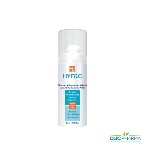 HYFAC MOUSSE NETTOYANTE EXFOLIANTE 150ML