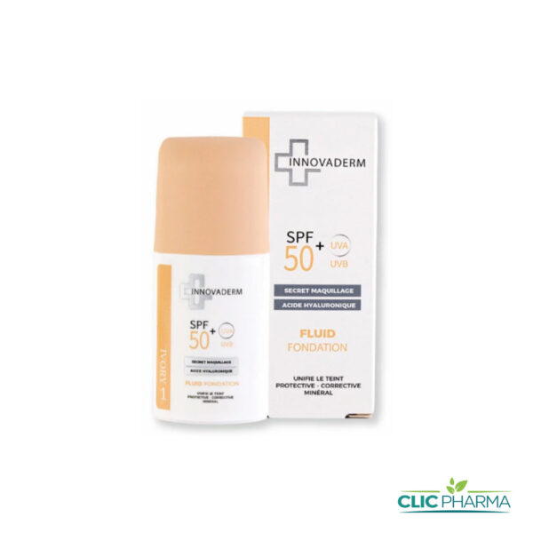 INNOVADERM ECRAN FOND DE TEINT SPF50+ IVORY 01 30ML