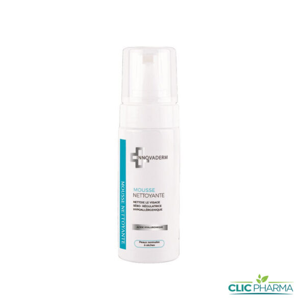 INNOVADERM MOUSSE NETTOYANTE ACIDE HYALURONIQUE PEAU NORMALE À SÈCHE 150ML