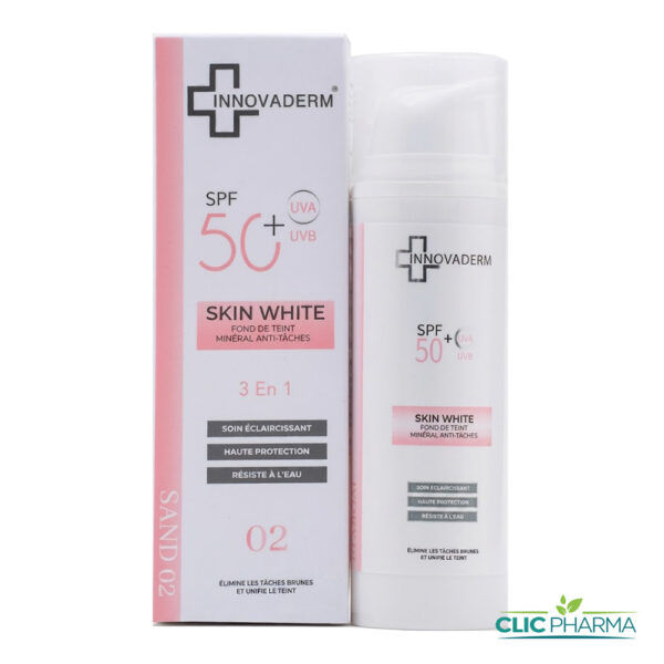 INNOVADERM SKIN WHITE FOND DE TEINT SPF50+ SAND 02 50ML