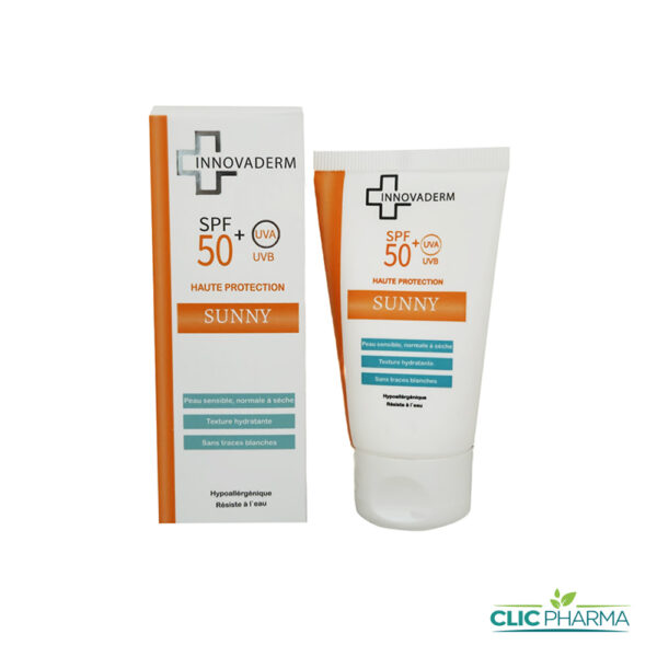 INNOVADERM SUNNY ECRAN INVISIBLE SPF50+ PEAU NORMALE À SÈCHE 50ML