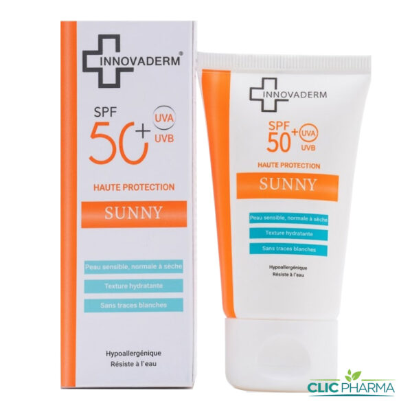INNOVADERM SUNNY ECRAN INVISIBLE SPF50+ PEAU NORMALE A SECHE 50ML