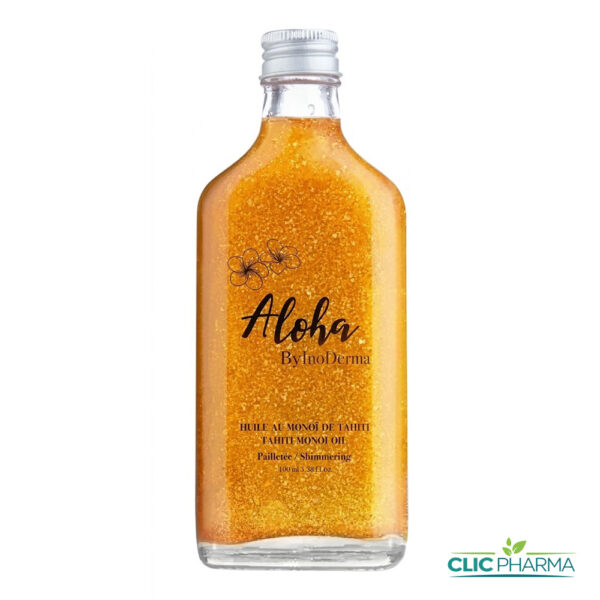 INODERMA ALOHA HUILE AU MONOI DE TAHITI PAILLETEE GOLD 100ML