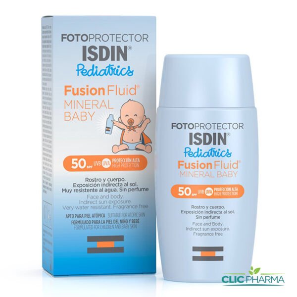 ISDIN FOTOPROTECTOR PEDIATRICS FUSION FLUID MINERAL BABY SPF50+ 50ML