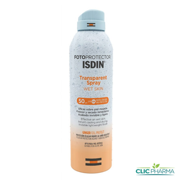 ISDIN FOTOPROTECTOR SPF50 SPRAY TRANSPARENT 250ML