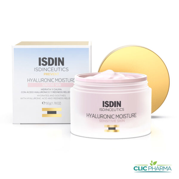 ISDIN HYALUEONIC MOISTURE CREME PEAUX SENSIBLES 50GR