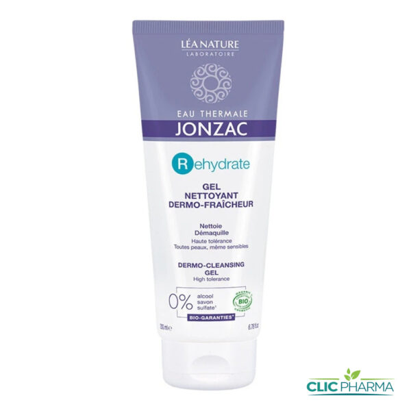 JONZAC REHYDRATE GEL NETTOYANT DERMO-FRAICHEUR 200ML