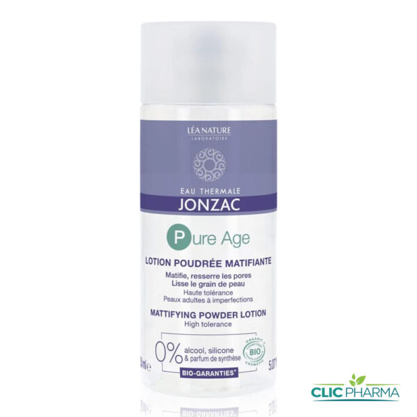 JONZAC PURE AGE LOTION POUDREE MATIFIANTE 150ML