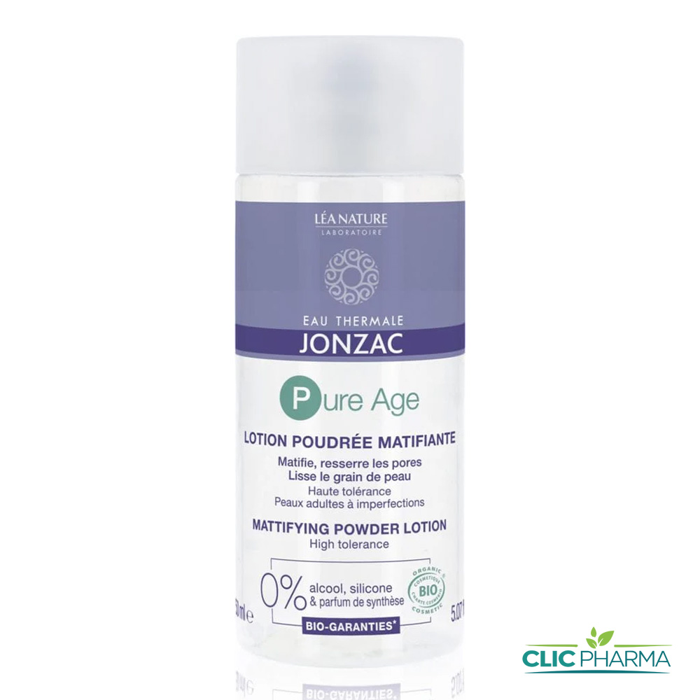 JONZAC PURE AGE LOTION POUDREE MATIFIANTE 150ML