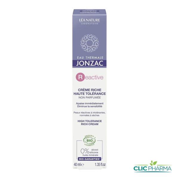 JONZAC REACTIVE CONTROL CREME RICHE APAISANTE 40ML
