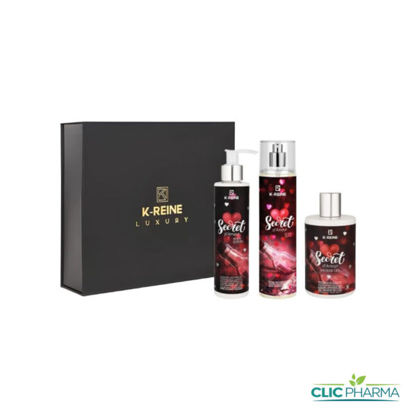 K-REINE COFFERT SECRET D'AMOUR (BRUME +HUILE JOJOBA +GEL DOUCHE)