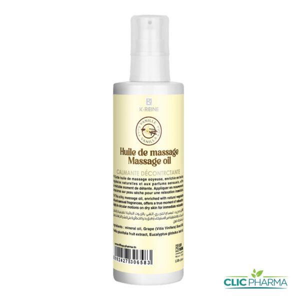 K-REINE HUILE DE MASSAGE VANILLE EUCALYPTUS 200ML