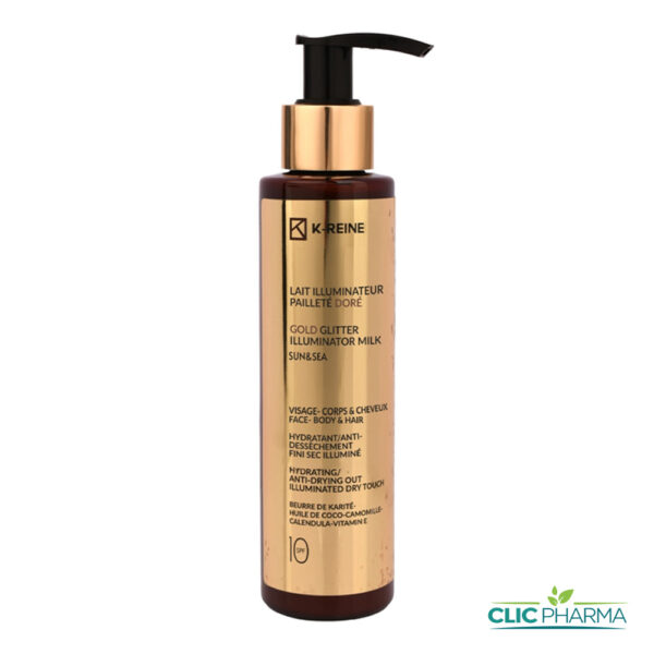 K-REINE LAIT ILLUMINATEUR PAILLETE DORE CHEVEUX ET CORPS SPF10 150ML