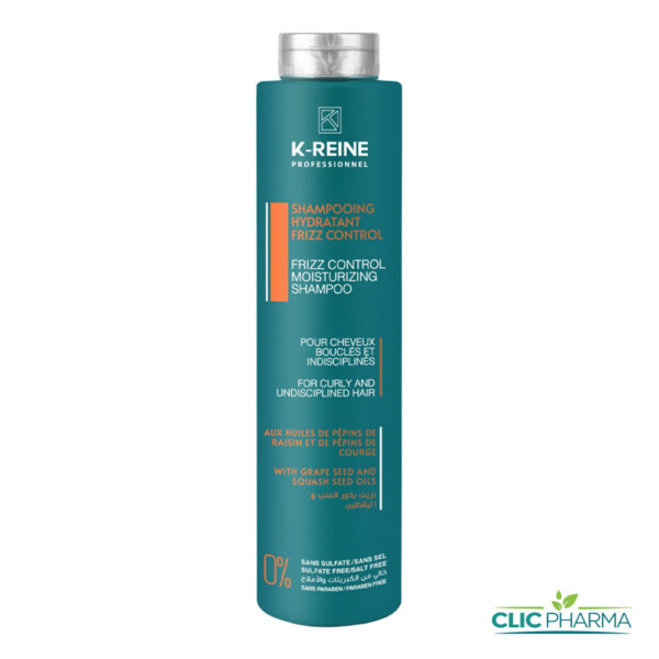 K-REINE SHAMPOING HYDRATANT FRIZZ CONTROL CHEVEUX BOUCLES 500ML