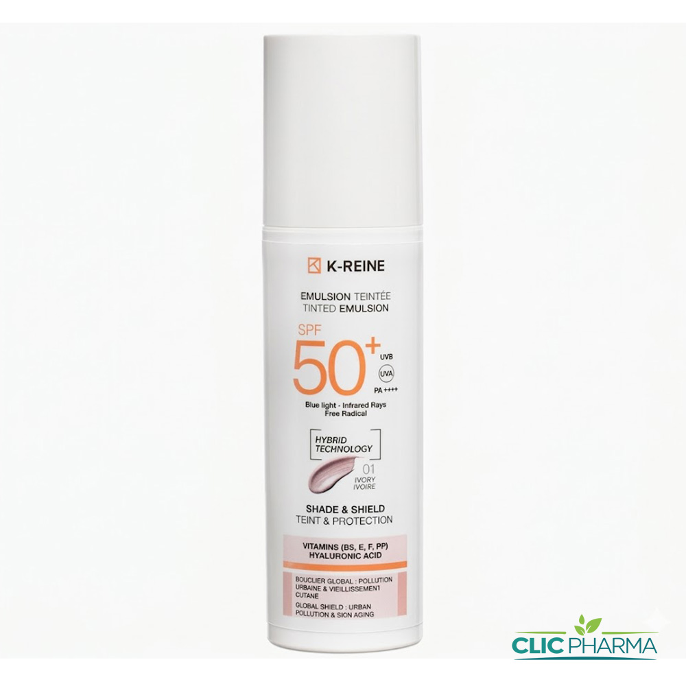 K-REINE SUN EMULSION TEINTE IVORY 01 SPF50+50ML