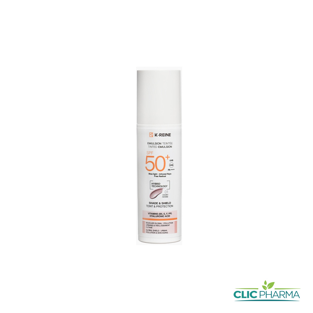K-REINE SUN EMULSION TEINTE IVORY 01 SPF50+50ML