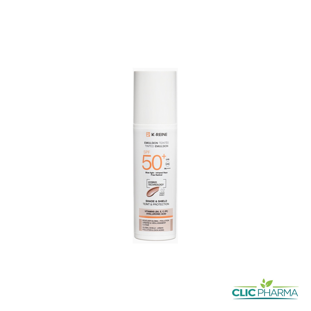 K-REINE SUN EMULSION TEINTE SAND 02 SPF50+50ML