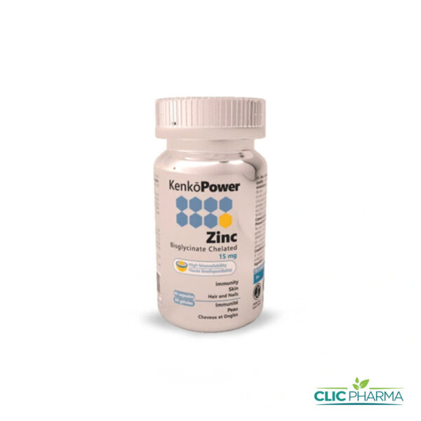 KENKO POWER ZINC 15mg (60 GÉLULES)