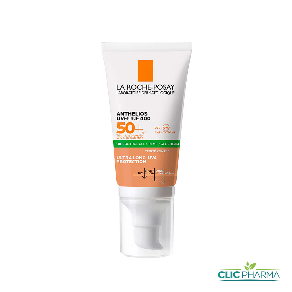 LA ROCHE POSAY ANTHELIOS UVMUNE400 OIL CONTROL ECRAN GEL CR TEINTE SFP50+ 50ML