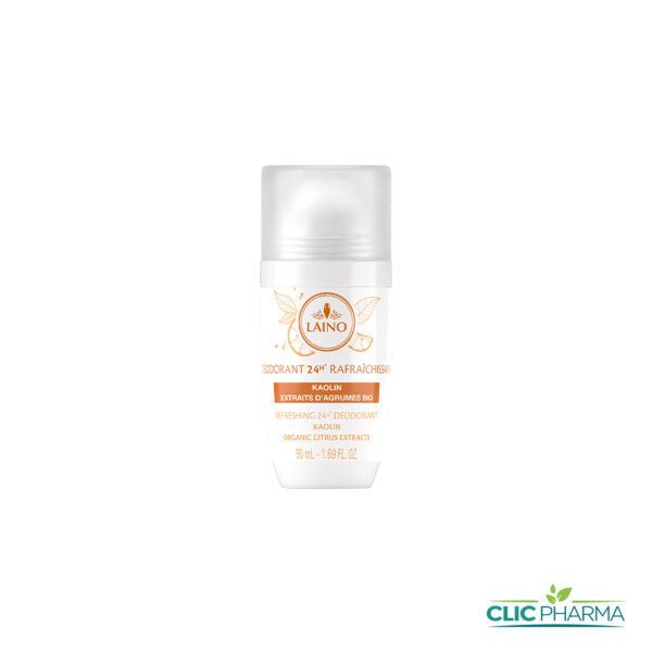 LAINO DÉODORANT ROLL-ON RAFRAICHISSANT D'AGRUMES BIO 50ML