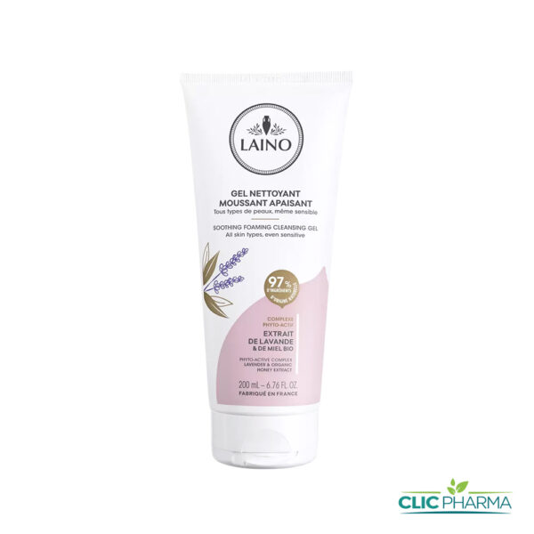 LAINO GEL MOUSSANT NETTOYANT MOUSSANT APAISANT 200ML