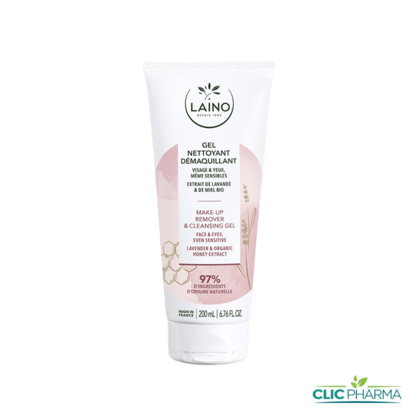 LAINO GEL NETTOYANT DÉMAQUILLANT VISAGE YEUX 200ML