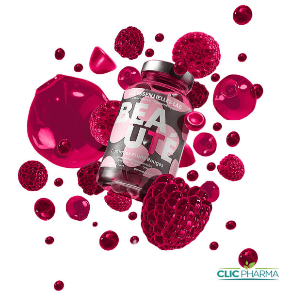 LES ESSENTIELLES LAB BEAUTÉ GUMMIES FRUITS ROUGE (60 GUMMIES)