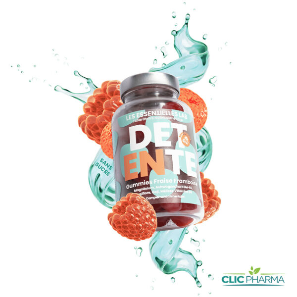 LES ESSENTIELLES LAB DETENTE GUMMIES MINI FRAISE FRAMBOISE (60 GUMMIES)