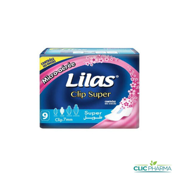 LILAS CLIP SUPER 7MM (9 SERVIETTES)