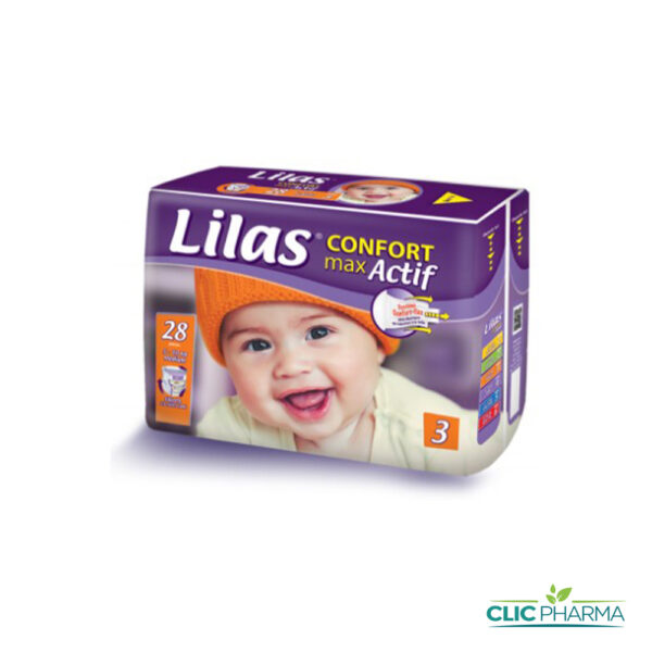 LILAS COUCHE BÉBÉ CONFORT T3 5-10 KG (28 COUCHES)