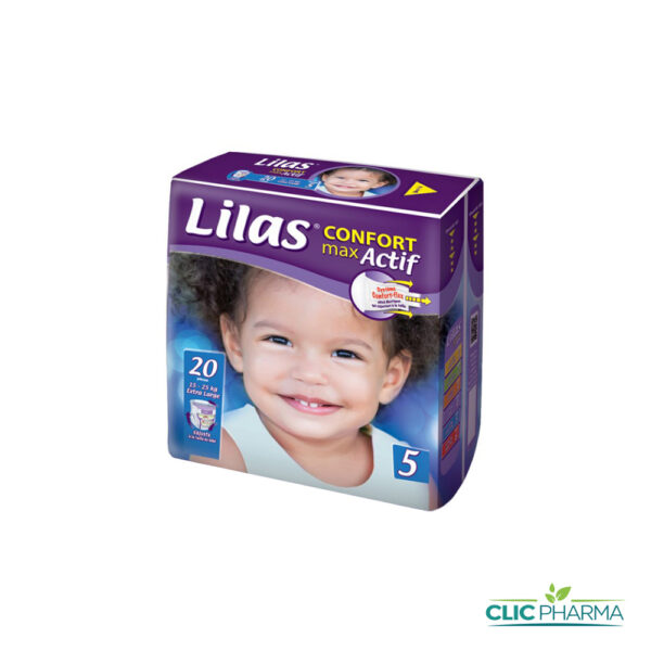 LILAS COUCHE BÉBÉ CONFORT T5 15-25 KG (20 COUCHES)
