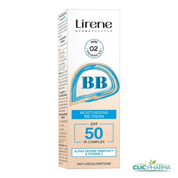 LIRENE BB CREME SOLAIRE TEINTE 02 NUDE SPF50 30ML