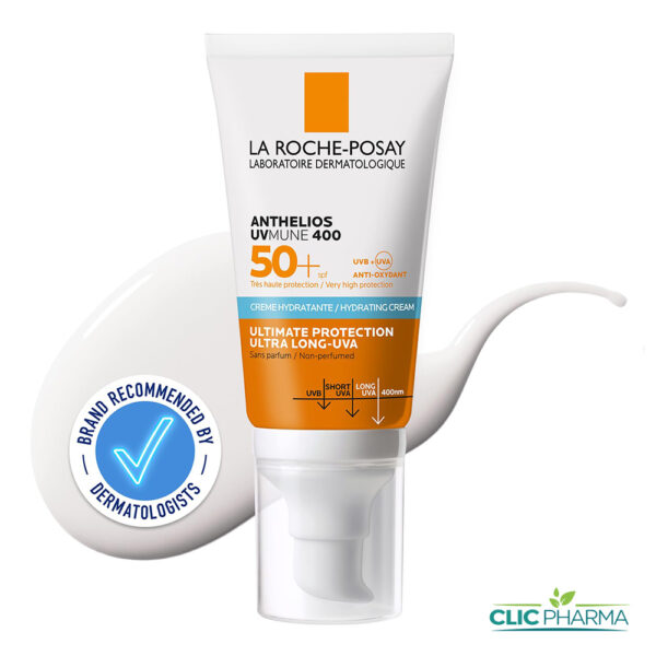 LA ROCHE POSAY ANTHELIOS UVMUNE 400 CREME HYDRATANTE INVISIBLE SPF50+ 50ML