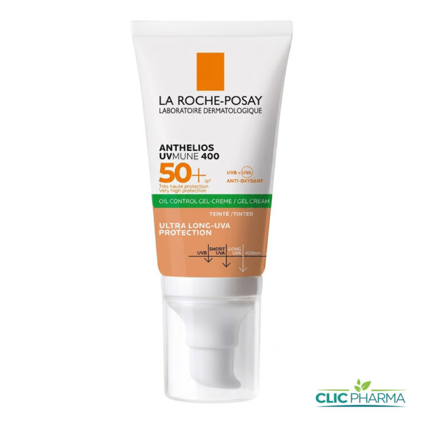 LA ROCHE POSAY ANTHELIOS UVMUNE 400 OIL CONTROL GEL CREME TEINTE SFP50+ 50ML