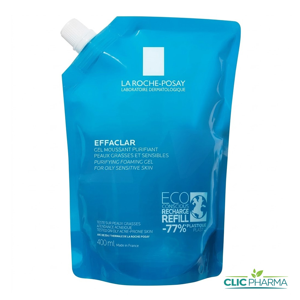 LRP EFFACLAR GEL MOUSSANT PURIFIANT P G ( ECO-RECHARGE) 400ML
