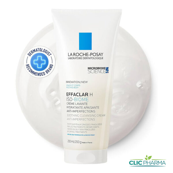 LA ROCHE POSAY EFFACLAR H ISO-BIOME CREME LAVANTE HYDRATANTE 200ML
