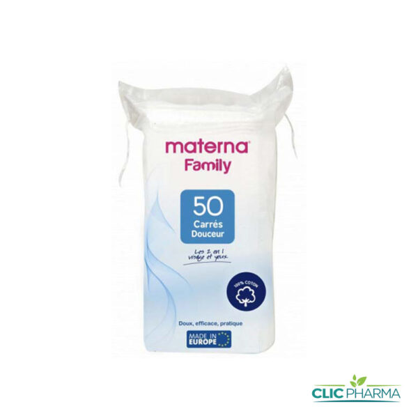 MATERNA 50 CARRÉS DÉMAQUILLANTS