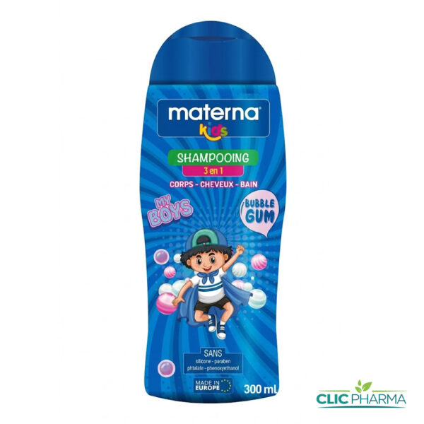 MATERNA KIDS SHAMPOING 3EN1 BOYS BUBBLE GUM 300ML