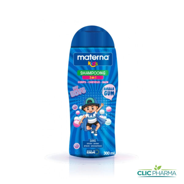MATERNA KIDS SHAMPOING 3EN1 BOYS BUBBLE GUM 300ML