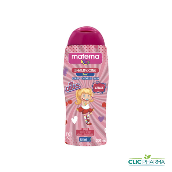 MATERNA KIDS SHAMPOING 3EN1 GIRLS CERISE 300ML
