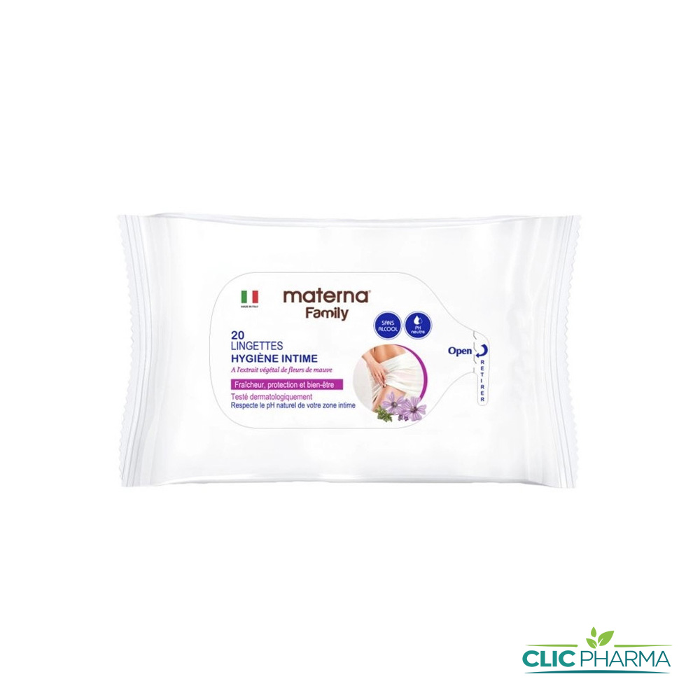 MATERNA LINGETTES HYGIENE INTIME B 20