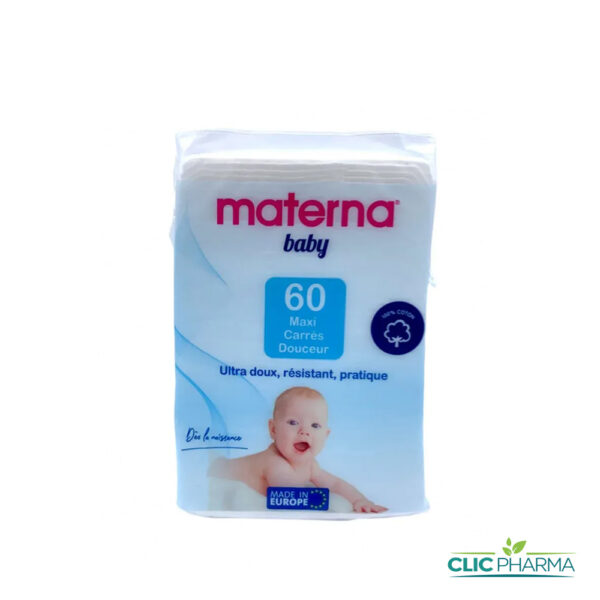 MATERNA MAXI CARRÉS COTON (BOITE DE 60)