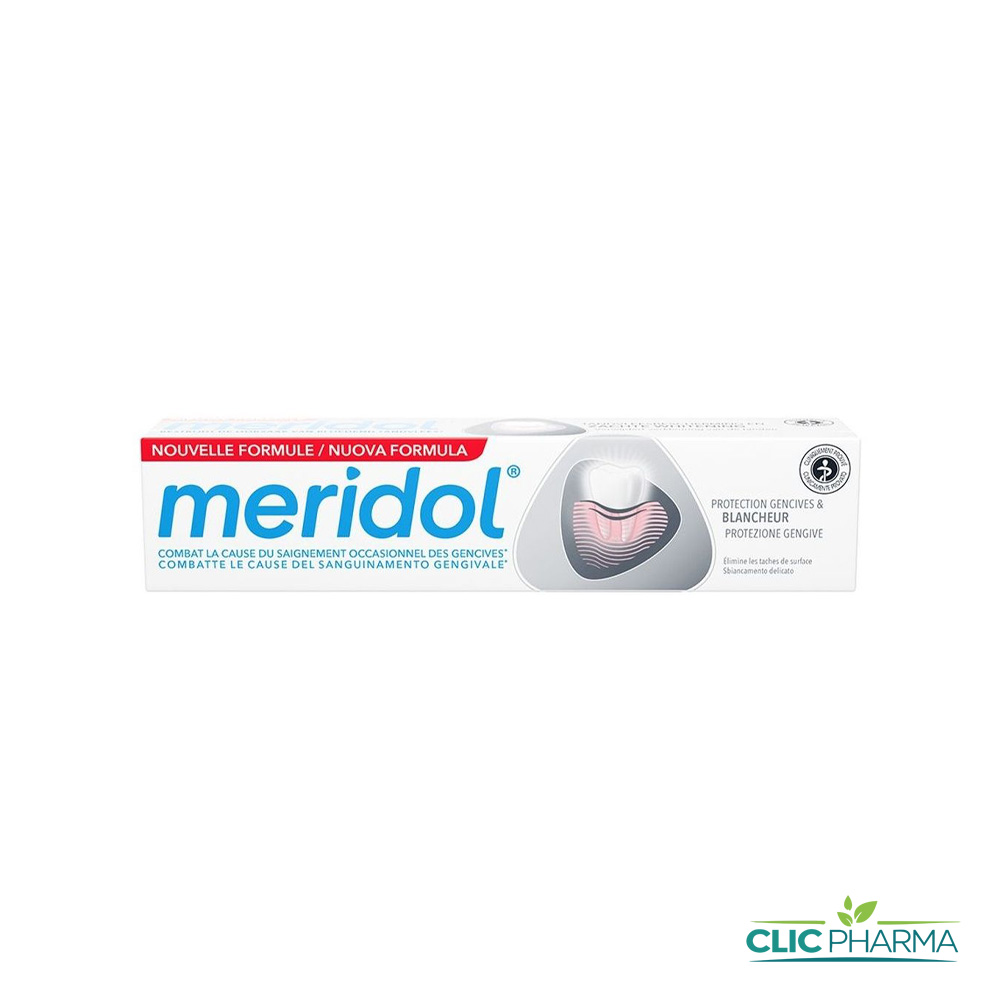 MERIDOL DENTFRICE PROTECTION BLANCHEUR GENCIVES NOUVELLE FORMULE 75ML