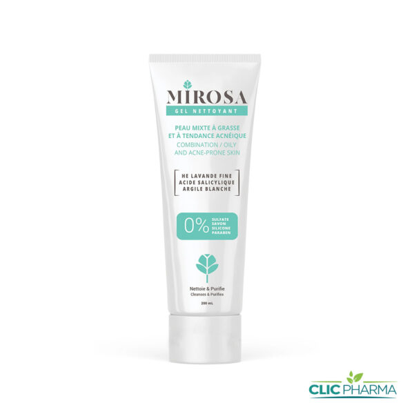 MIROSA GEL NETTOYANT PEAU MIXTE A GRASSE 200ML