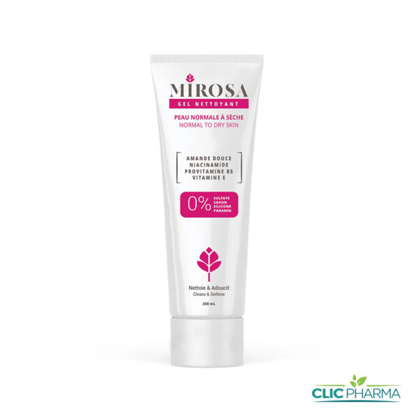 MIROSA GEL NETTOYANT PEAU NORMALE À SÈCHE 200ML